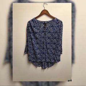 Bit and Bridle blue and white blouse!